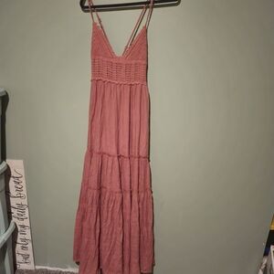 Mustard Seed Dusty Rose Maxi Dress